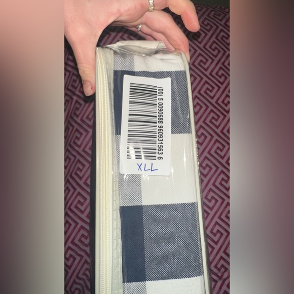 CAMILLE   Duvet Set Navy And White / Super King - Picture 8 of 17